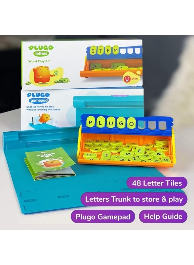 Shifu PlayShifu Educational Word GamePlugo Letters KitApp with 9 Learning Games STEM Toy Gifts for Kids Age 48 Phonics Spellings  Grammar 48 Alphabet Tiles Works with tabsmobiles Packaging May Vary - Image 5