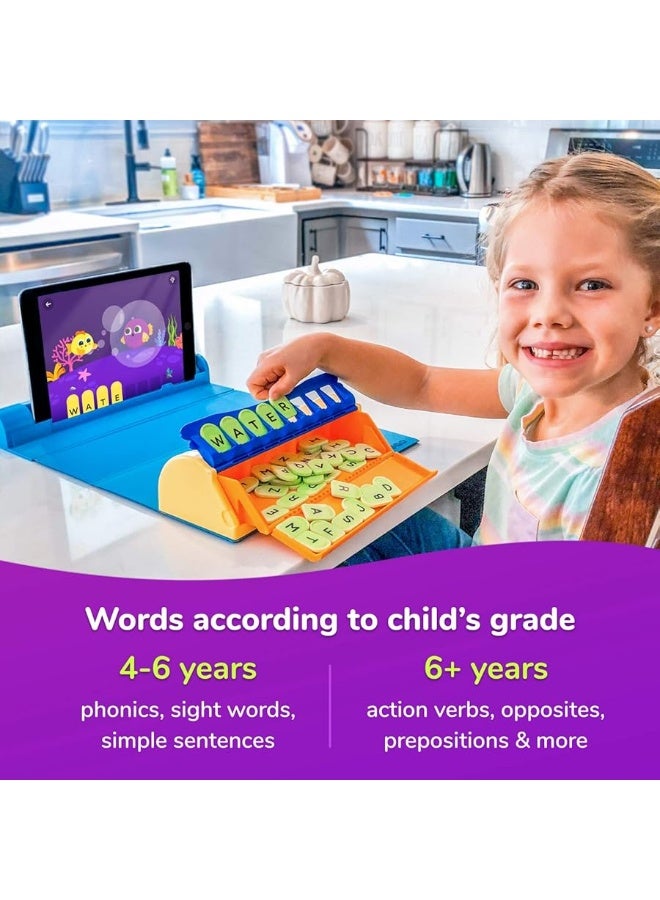 Shifu PlayShifu Educational Word GamePlugo Letters KitApp with 9 Learning Games STEM Toy Gifts for Kids Age 48 Phonics Spellings  Grammar 48 Alphabet Tiles Works with tabsmobiles Packaging May Vary - Image 4