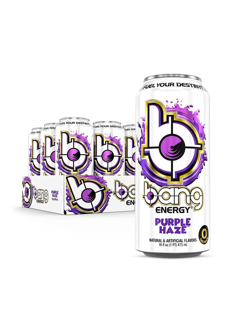 Bang Energy Drink 473ml Purple Haze Pack of 12 - Image 1
