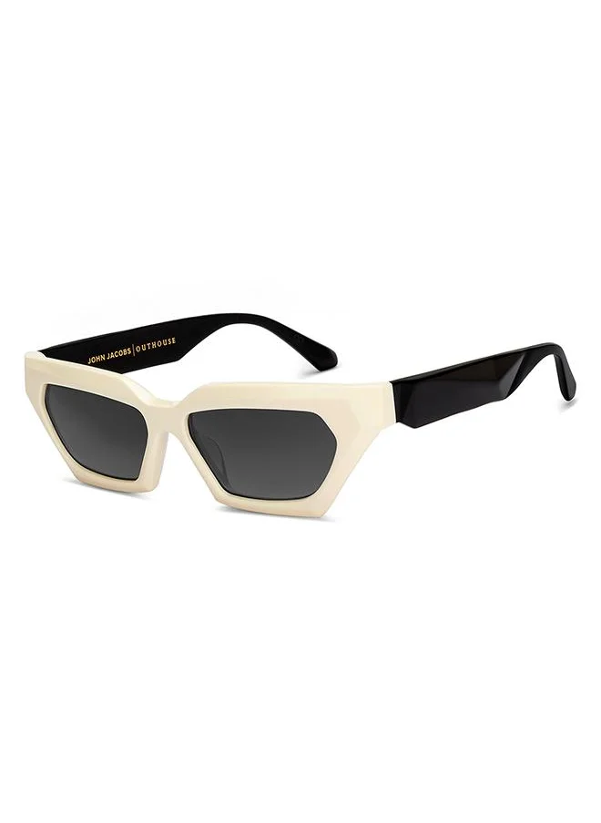 جون جاكوبس Full Rim Rectangular Stylish & Premium Sunglasses 100% UV Protected Unisex Extra Wide JJ S16391