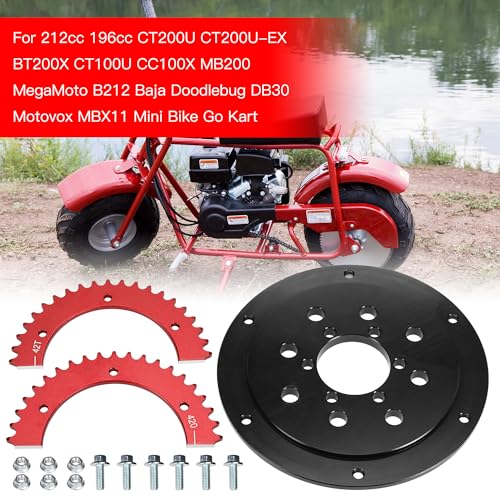 GREHUA Universal Split Sprocket & 420 Chain 42 Tooth for Coleman CT200U BT200X CT200U-EX Motovox MBX10 Baja Warrior MB200 Doodlebug DB30 Predator 212 196cc 6.5hp Mini Bike Go Kart Parts - Image 3