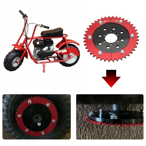 GREHUA Universal Split Sprocket & 420 Chain 42 Tooth for Coleman CT200U BT200X CT200U-EX Motovox MBX10 Baja Warrior MB200 Doodlebug DB30 Predator 212 196cc 6.5hp Mini Bike Go Kart Parts - Image 2