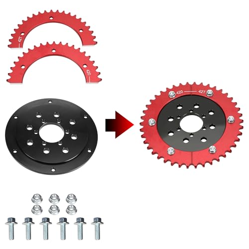 GREHUA Universal Split Sprocket & 420 Chain 42 Tooth for Coleman CT200U BT200X CT200U-EX Motovox MBX10 Baja Warrior MB200 Doodlebug DB30 Predator 212 196cc 6.5hp Mini Bike Go Kart Parts - Image 5