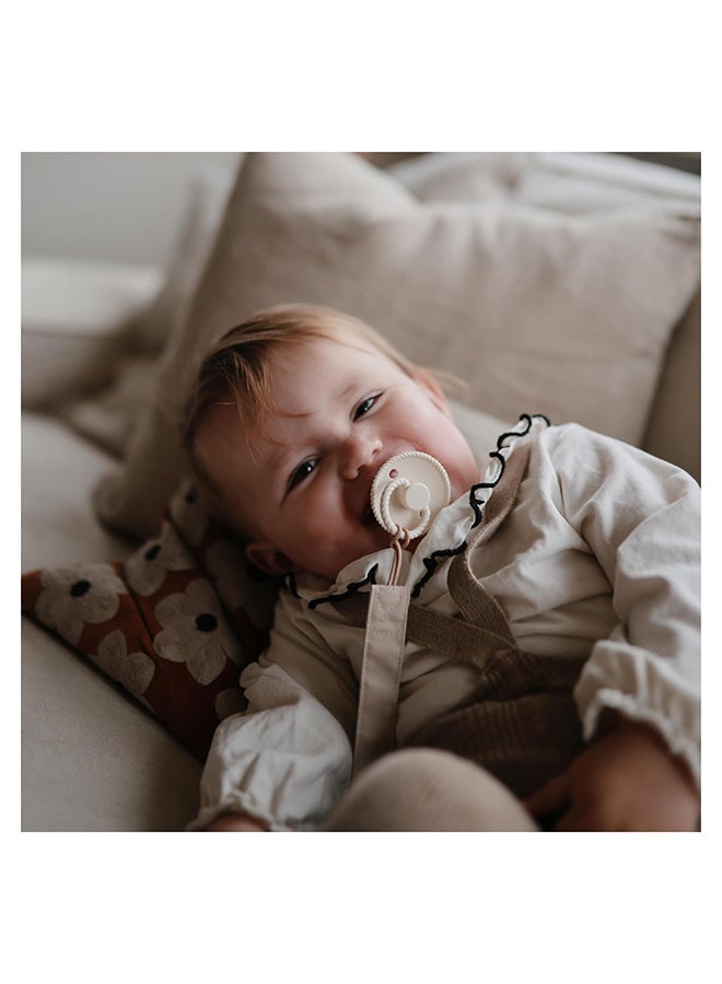 FRIGG Rope Silicone Baby Pacifier 0-6M 2-Pack Cream/Green Tea - Size 1 - Image 4