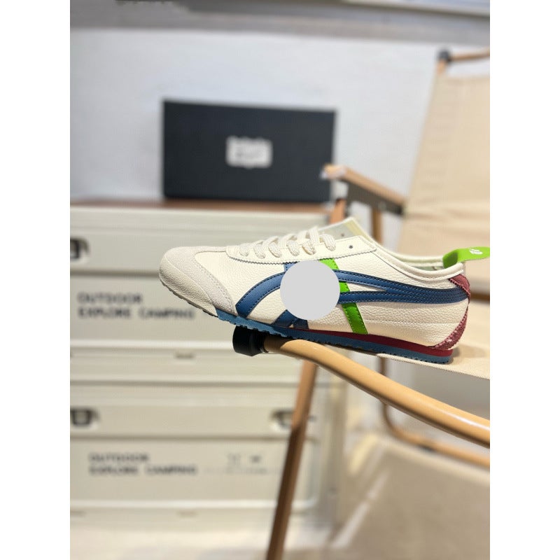 أحذية بوتيان Onitsuka النمر آرثر انزلاق على أحذية النساء الكسل Dexun أحذية النمر أحذية الرجال أزواج الأحذية الرياضية النقية الأصلية - Image 1
