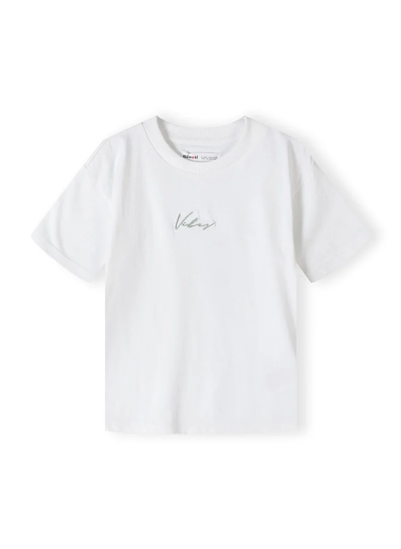 MINOTI Boy's Cotton Two-Piece Set with Printed T-Shirt and Jogger Pants