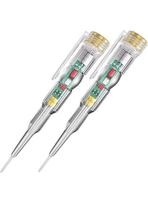 siddhmurti HighBrightness Intelligent Voltage Tester Pen Multifunction LED Test Pen with Screwdriver for Electric Power Testing Voltage Tester Detector PACK OF 2