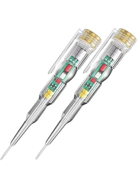 siddhmurti siddhmurti HighBrightness Intelligent Voltage Tester Pen Multifunction LED Test Pen with Screwdriver for Electric Power Testing Voltage Tester Detector PACK OF 2  - Image 1