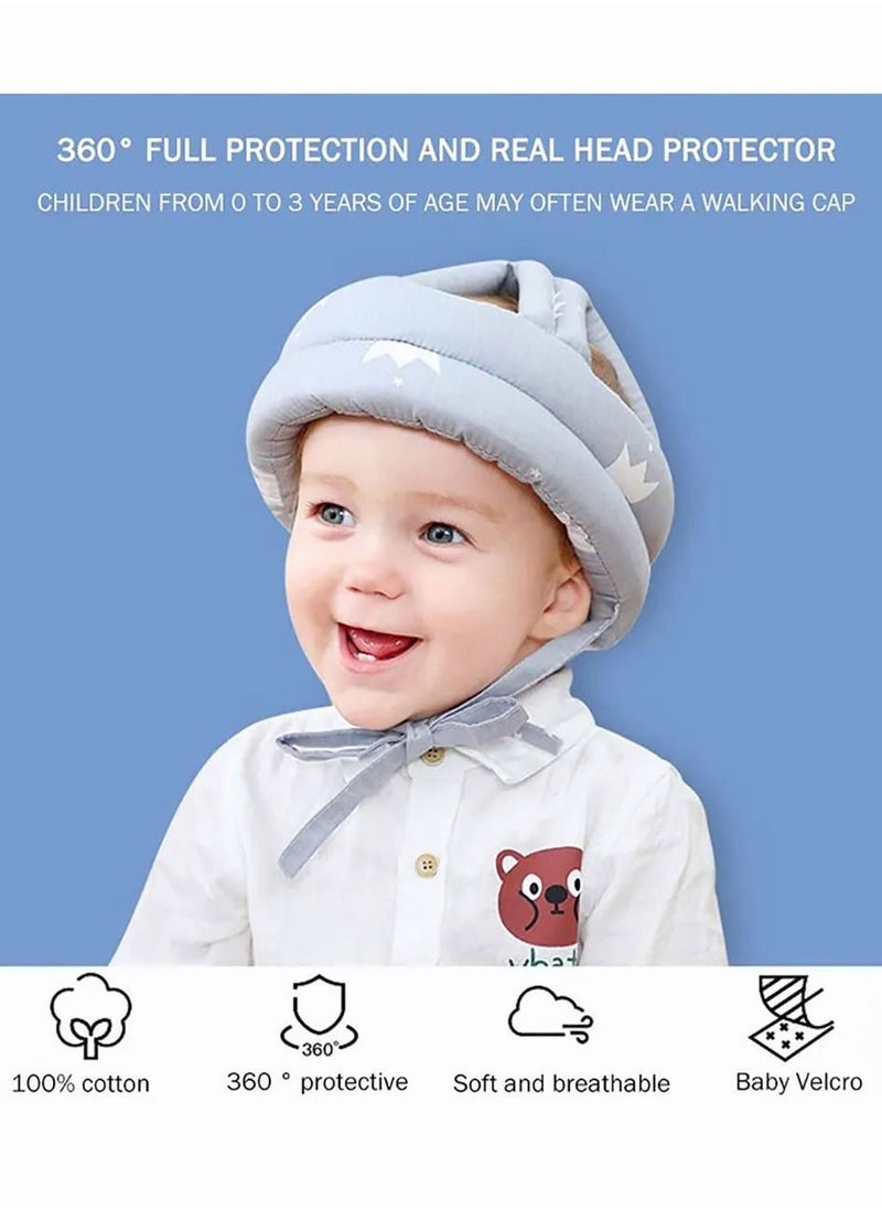 Generic Baby Helmet Child Safety Helmet Adjustable Protective Cap For Crawling Walking and Head Protection  - Image 2