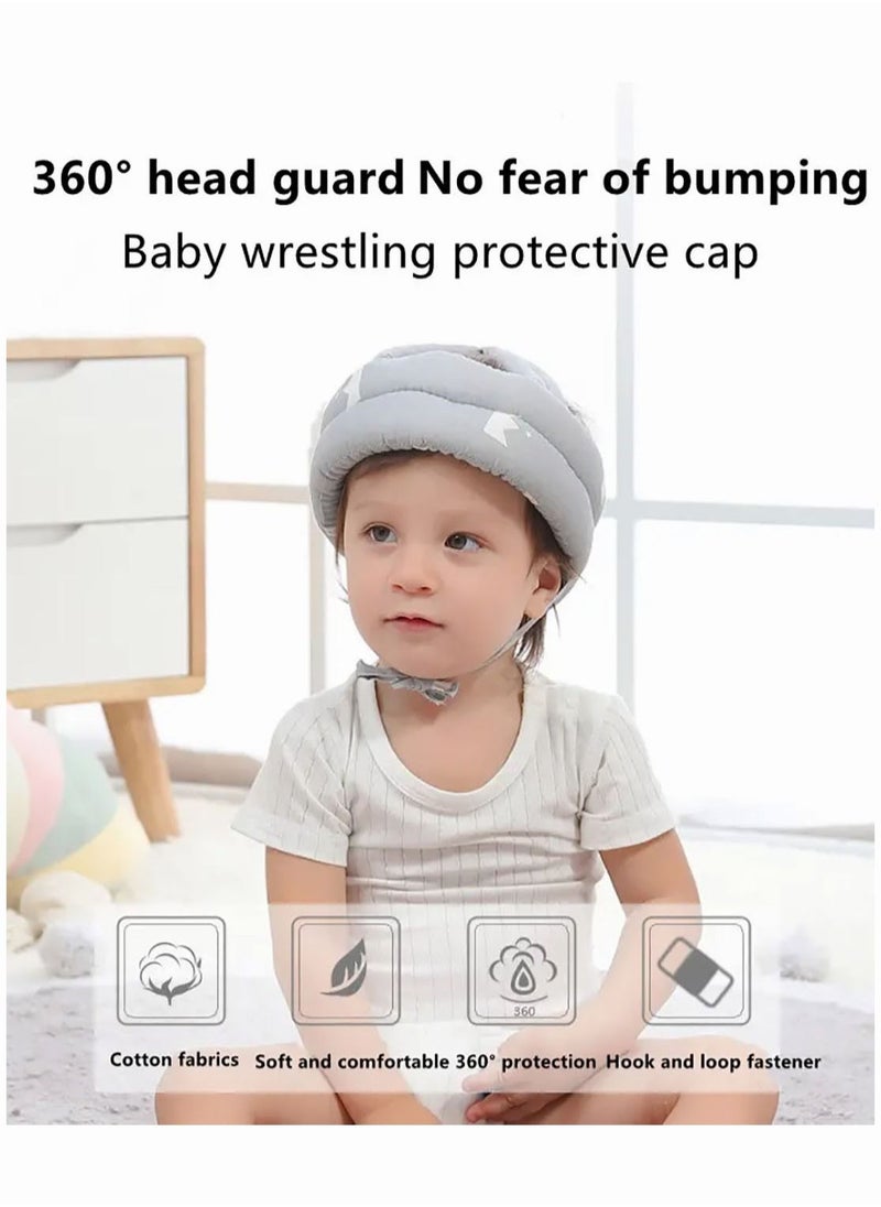 Generic Baby Helmet Child Safety Helmet Adjustable Protective Cap For Crawling Walking and Head Protection  - Image 3