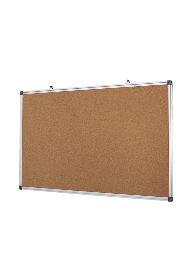 JSAITOYS Metal Framed Cork Bulletin Board - Natural Cork with Hanging Hooks - Image 2