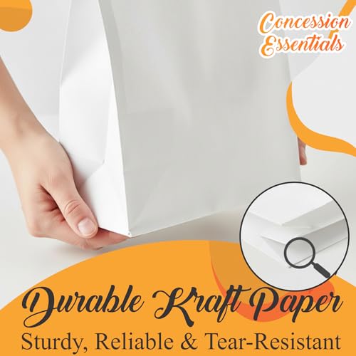 Concession Essentials White Paper Lunch Bags, 4lb Capacity, Holiday Cookie Bags, 50 Count Pack - Image 4