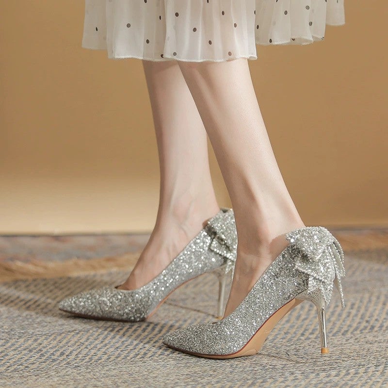 Pumps Silver Women's Shoes - Image 2