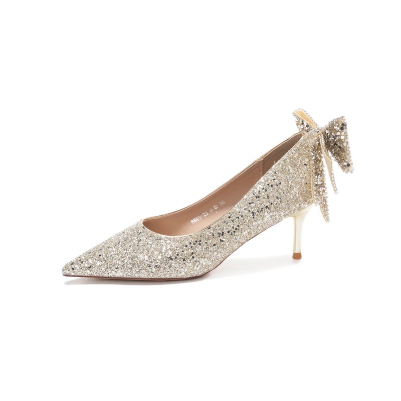 Pumps Silver Women's Shoes - Image 1