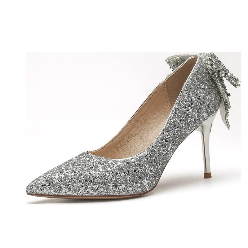 Pumps Silver Women's Shoes - Image 5