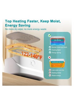 Generic Wipe Warmer With Light, Wet Dispenser Warmer With Pop-Up Holder, Usb Charging, Portable Large Capacity Diaper Warmer, Adult Nursery, Newborn Essential Must Haves, Three Temperature  - Image 2