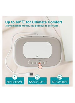 Generic Wipe Warmer With Light, Wet Dispenser Warmer With Pop-Up Holder, Usb Charging, Portable Large Capacity Diaper Warmer, Adult Nursery, Newborn Essential Must Haves, Three Temperature  - Image 3