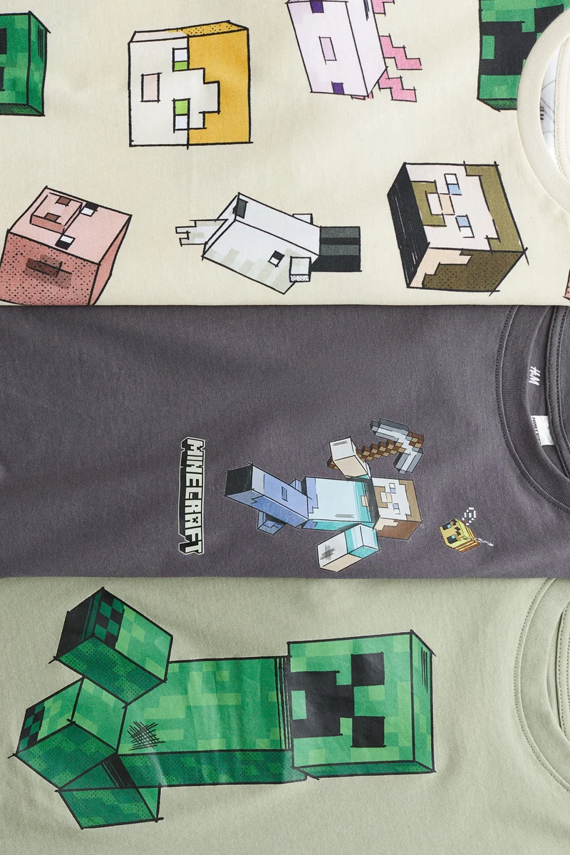 اتش اند ام 3-pack printed T-shirts