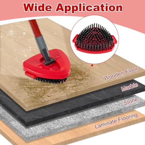 Blaithom Scrub Brush for O-Cedar, Scrubber Mop Head Compatible with Ocedar Spin Mop Easy Wring 1 Tank,Upgraded Full Bristle of Cedar Scrubber Attachment,Floor Scrubber Brush,Wall Tile Bathroom Scrubber,2 Pack - Image 4