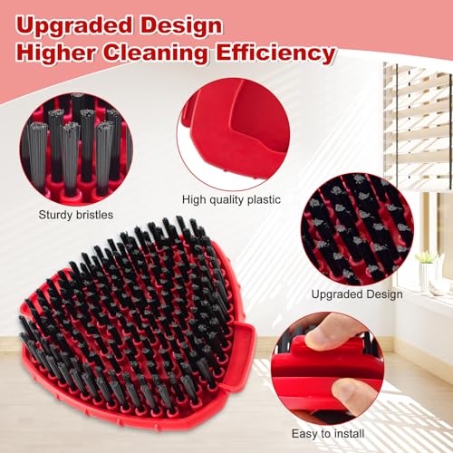Blaithom Scrub Brush for O-Cedar, Scrubber Mop Head Compatible with Ocedar Spin Mop Easy Wring 1 Tank,Upgraded Full Bristle of Cedar Scrubber Attachment,Floor Scrubber Brush,Wall Tile Bathroom Scrubber,2 Pack - Image 3