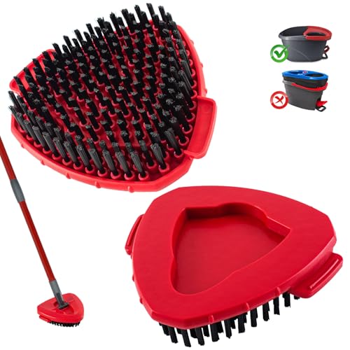Blaithom Scrub Brush for O-Cedar, Scrubber Mop Head Compatible with Ocedar Spin Mop Easy Wring 1 Tank,Upgraded Full Bristle of Cedar Scrubber Attachment,Floor Scrubber Brush,Wall Tile Bathroom Scrubbe