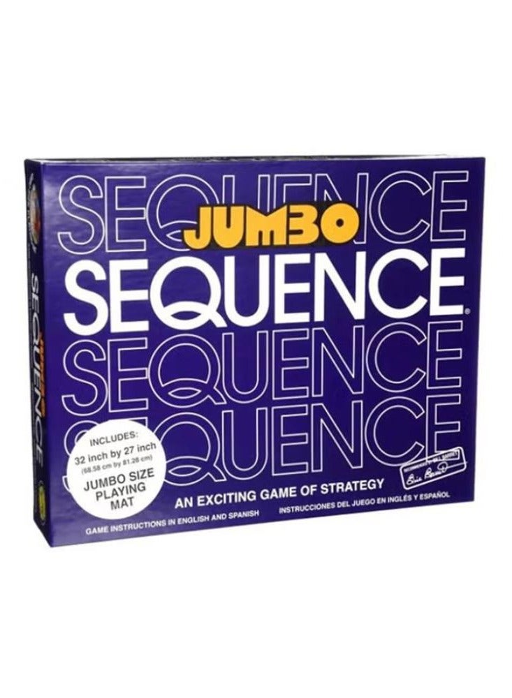 Jumbo Sequence Board With Card Game - Image 1