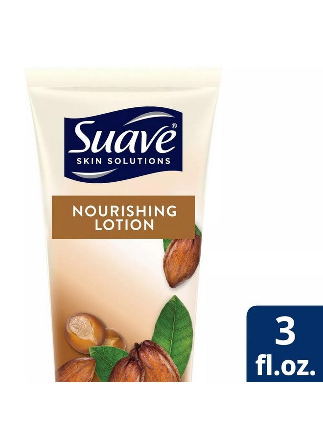 Suave Lotion, Cocoa Butter Shea - Nourishing Hand & Body Lotion, Travel-Size Lotion for Extremely Dry Skin, Moisturizing Cream for Glowing Skin, 24H Moisture, 3 Oz (Pack of 3) - Image 3