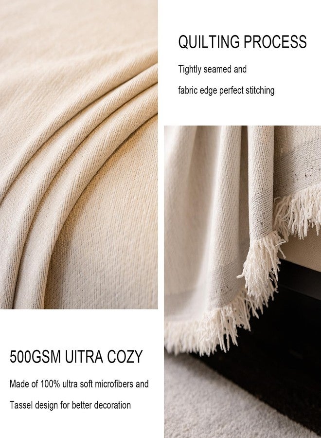 Feyocn 100% Waterproof Sofa Covers for Pets Washable Couch Covers Dogs Cats Sofa SlipCover for 3-4 Cushion Couches Sectional Couches Furniture Protector Covers for Living Room (71" x 134", Beige) - Image 4