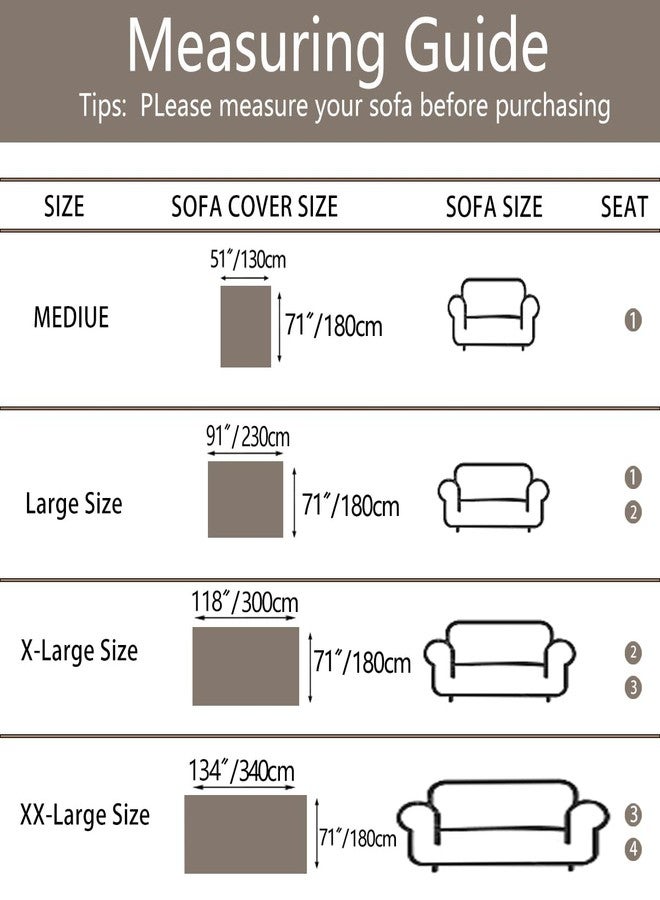 Feyocn 100% Waterproof Sofa Covers for Pets Washable Couch Covers Dogs Cats Sofa SlipCover for 3-4 Cushion Couches Sectional Couches Furniture Protector Covers for Living Room (71" x 134", Beige) - Image 5