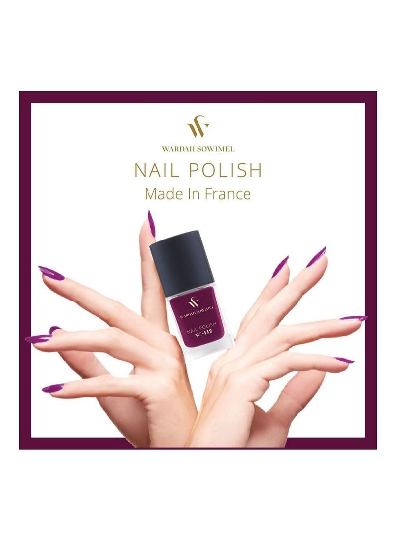 وردة صويمل طلاء أظافر من وردة صويمل - بنفسجي - W112 - Image 2