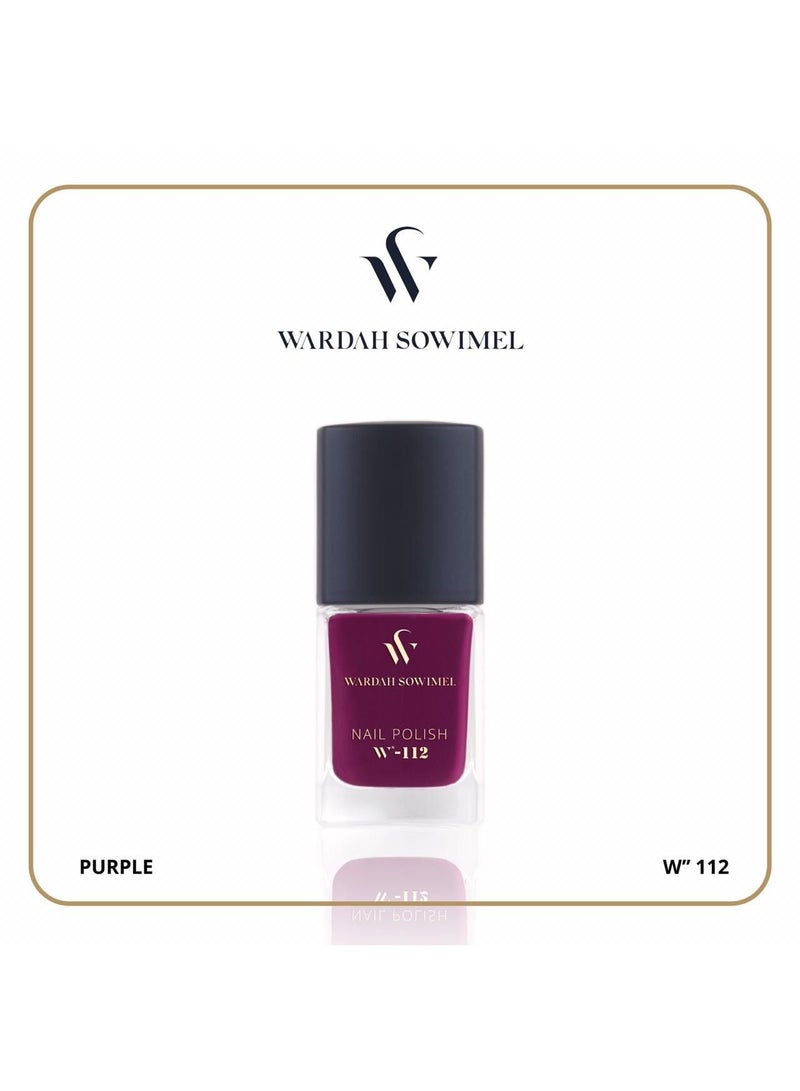 وردة صويمل طلاء أظافر من وردة صويمل - بنفسجي - W112 - Image 4