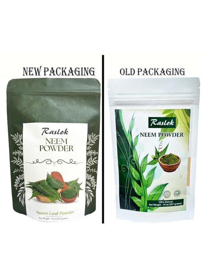 Raslok Neem Powder |100% Pure and Natural Neem Powder | Very Bitter Neem Supplement for Skin,Hair and Detox (3.52 oz) - Image 2