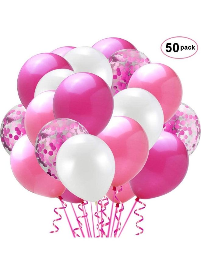 بارتي ويذ إيما طقم بالونات لاتكس للحفلات مكون من 50 قطعة - Image 1