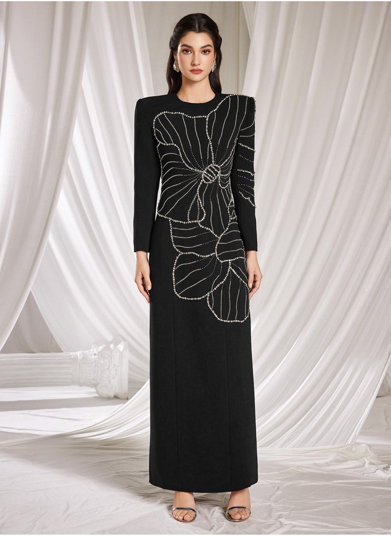 Madam Uniq Floral Embellished Dress  - Image 1