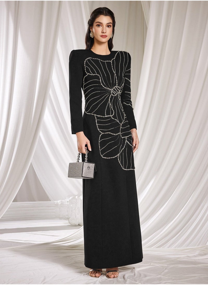 Madam Uniq Floral Embellished Dress  - Image 4