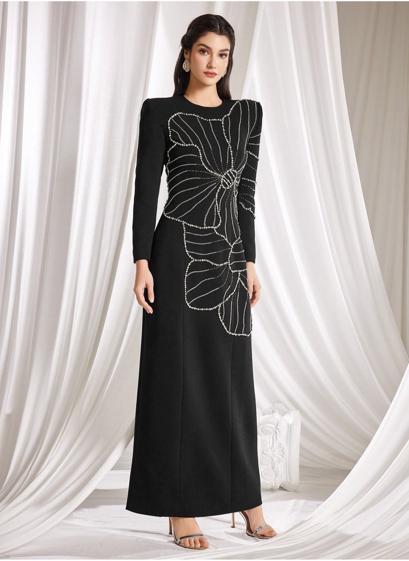 Madam Uniq Floral Embellished Dress  - Image 5