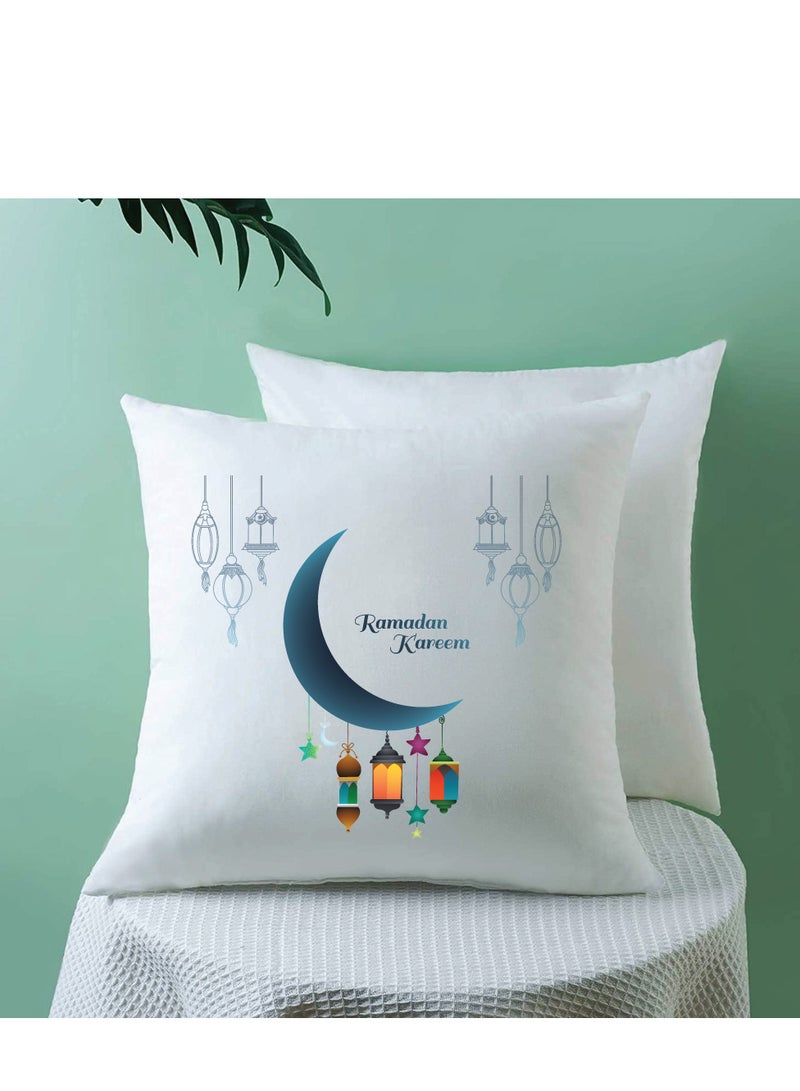 PRINTSHOP4ME Ramadan Mubarak Decorative Throw Pillows - Perfect for Ramadan Decoration - Living Room - Bedroom Decor - Ramadan Pillow Covers - Image 4