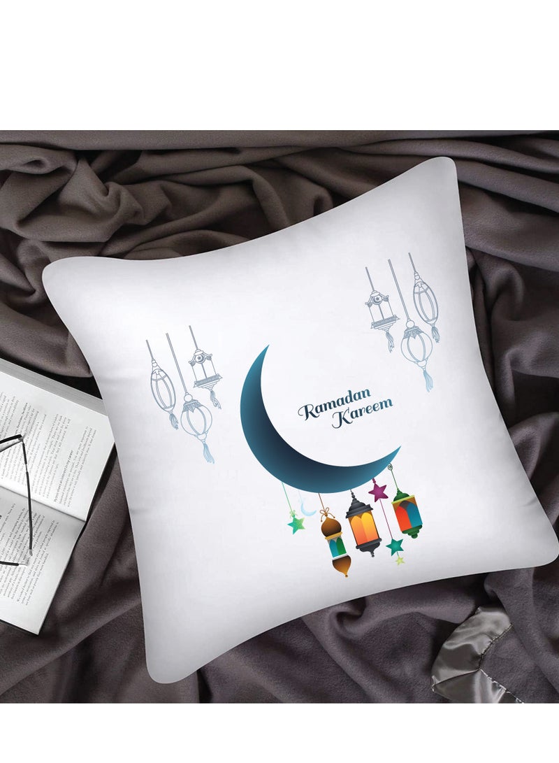 PRINTSHOP4ME Ramadan Mubarak Decorative Throw Pillows - Perfect for Ramadan Decoration - Living Room - Bedroom Decor - Ramadan Pillow Covers - Image 5