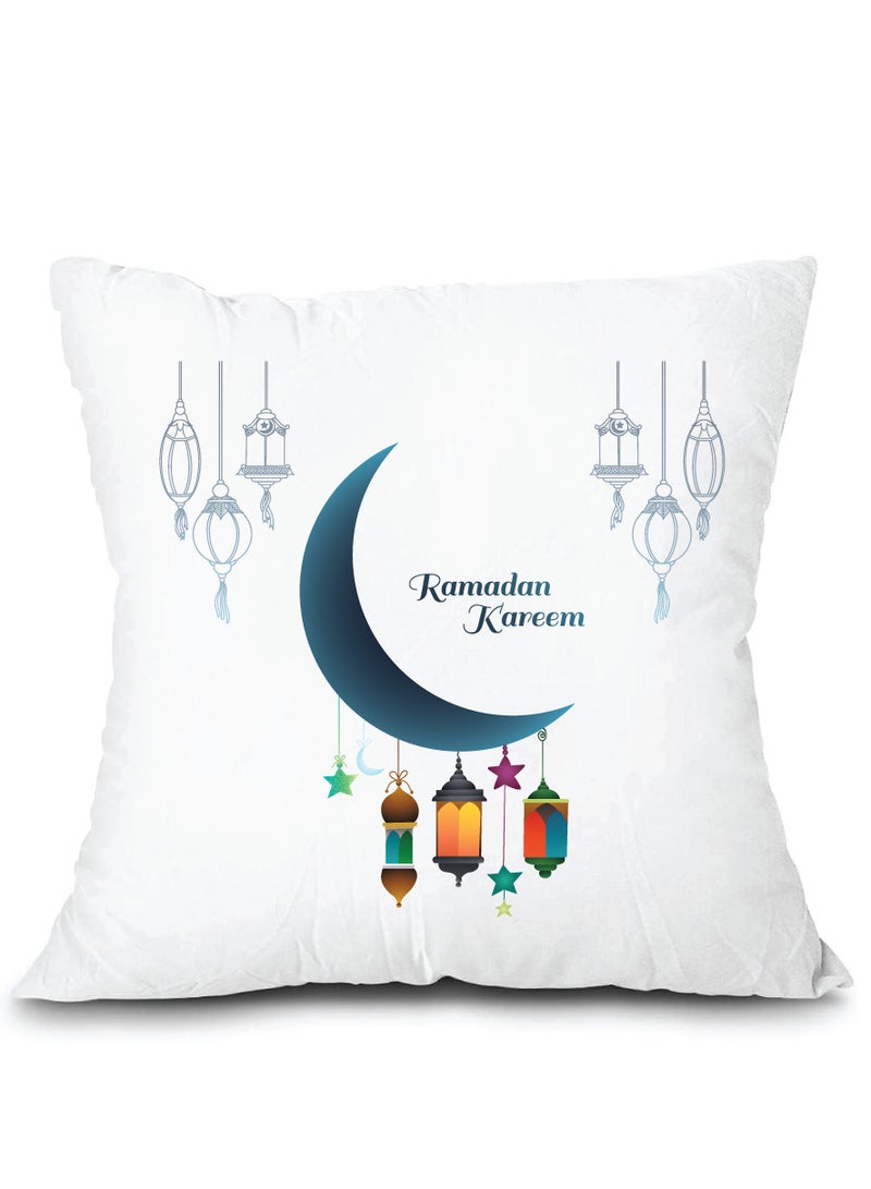PRINTSHOP4ME Ramadan Mubarak Decorative Throw Pillows - Perfect for Ramadan Decoration - Living Room - Bedroom Decor - Ramadan Pillow Covers - Image 2