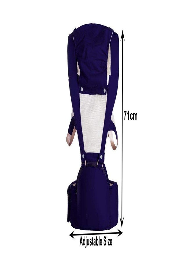 Whitecloud TRANSFORMING HOMES® Adjustable Baby Carrier Front Carry Bag with Head Support, Buckle Straps and Waist Belt 8001-2 (Blue) 30x30x71 cm - Image 3