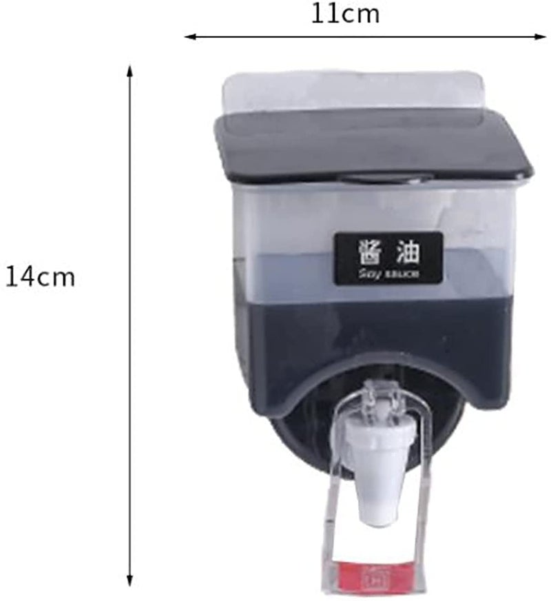 REPLEX Wallmounted Oil Bottle Soy Sauce Jar Vinegar Pot LeakProof Seasoning Storage Bottle Liquid Tank Kitchen Gadgets Organization 1 pcs - Image 3