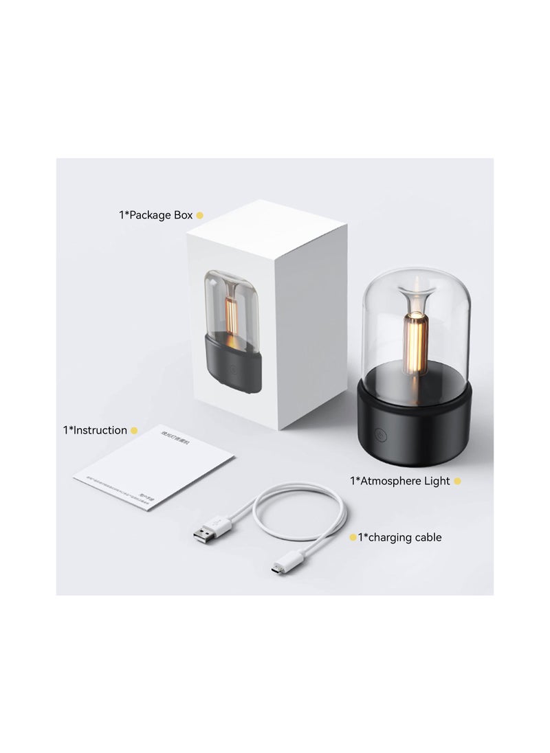 SYOSI - Essential Oil Diffuser, Mini Kids USB Portable Travel, Aroma Diffuser Humidifier, with LED Night Light & Waterless Auto Off for Bedroom, Office, Baby Room, Study, Yoga, Spa, 120ml (Black)(1 Pack) - Image 1
