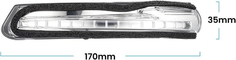 QASULER Side Rearview Mirror Turn Signal Light for Kia - Image 2