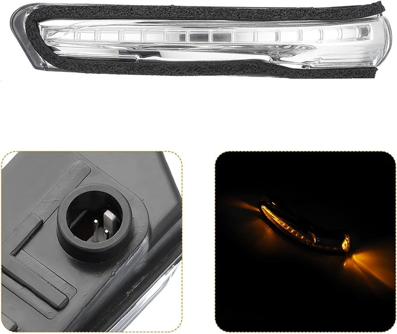 QASULER Side Rearview Mirror Turn Signal Light for Kia - Image 5