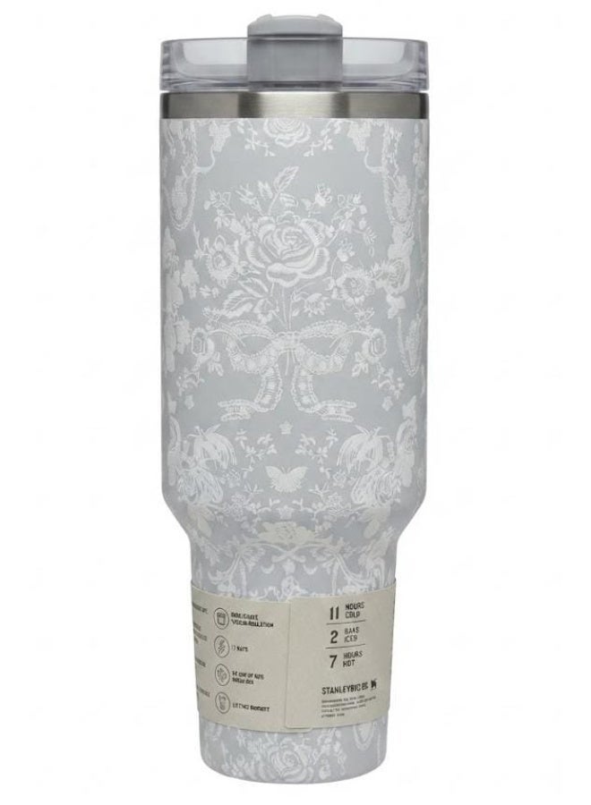 Stanley The X LoveShackFancy Holiday Quencher,Stainless Steel Vacuum Insulated Tumbler with Lid and Straw for Water, Iced Tea or Coffee, Smoothie and More 40 oz, Presented in Elegant Gift-Ready Packaging - Image 3