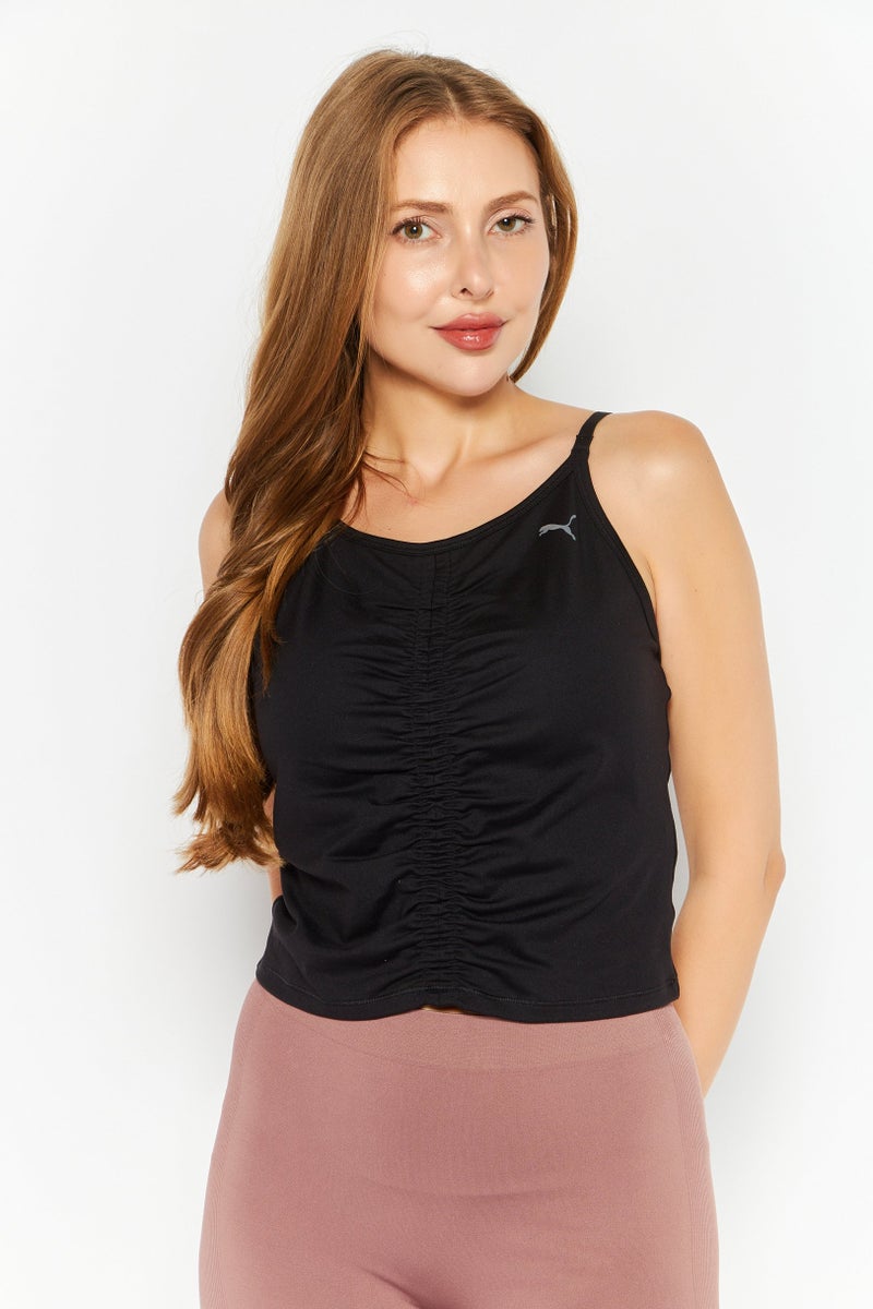PUMA Women Sportswear Fit Training Sleeveless Tank Top, Black  - Image 1