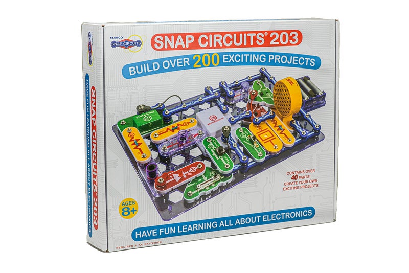 Snap Circuits 203 Electronics Exploration Kit Over 200 STEM Projects Full Color Project Manual 42 Snap Modules Unlimited Fun