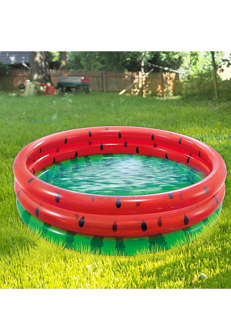 انتكس حمام سباحة دائري قابل للنفخ للأطفال للسباحة والخوض على شكل بطيخ مقاس 168*38 سم - Image 3