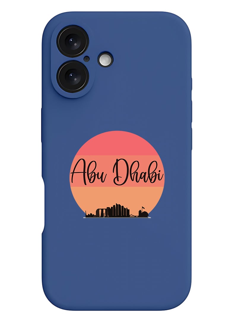 Theodor Protective Slim Fit Case Liquid Silicone Cover with Full Body Protection Anti-Scratch Shockproof Case For Apple iPhone 17 (Blue) Abu dhabi Sun - Image 1