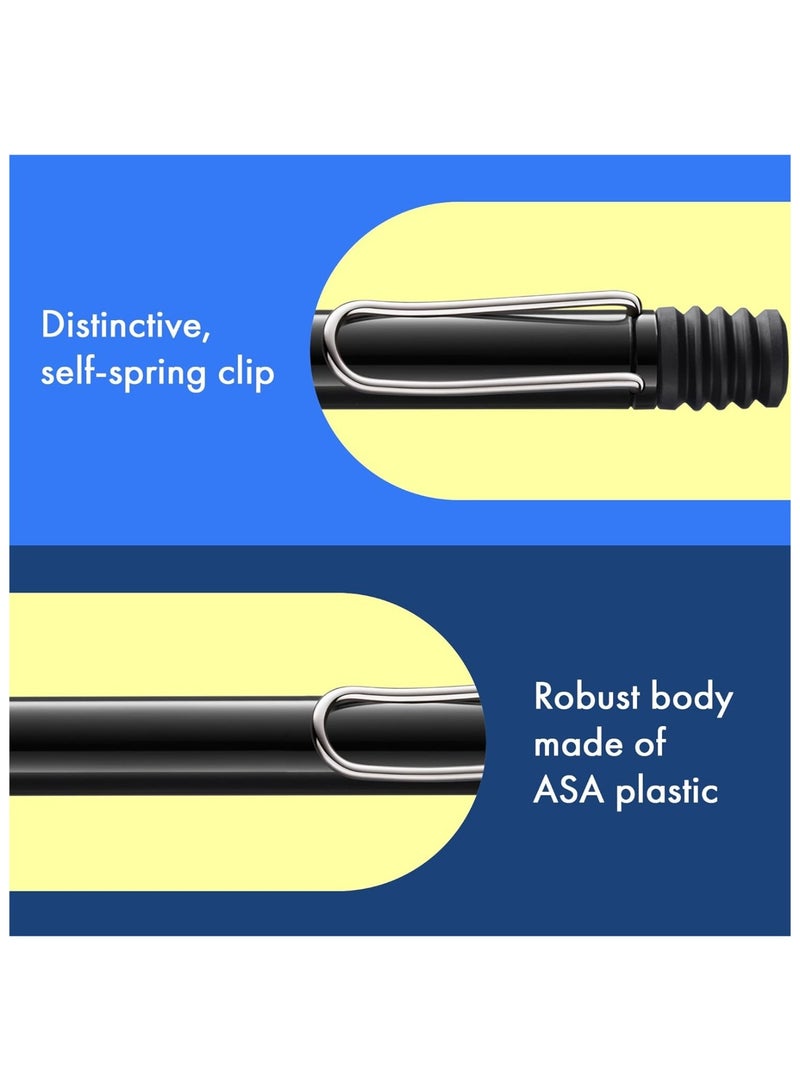 LAMY قلم حبر جاف سفاري طرف متوسط حبر أسود برميل كليف - Image 4